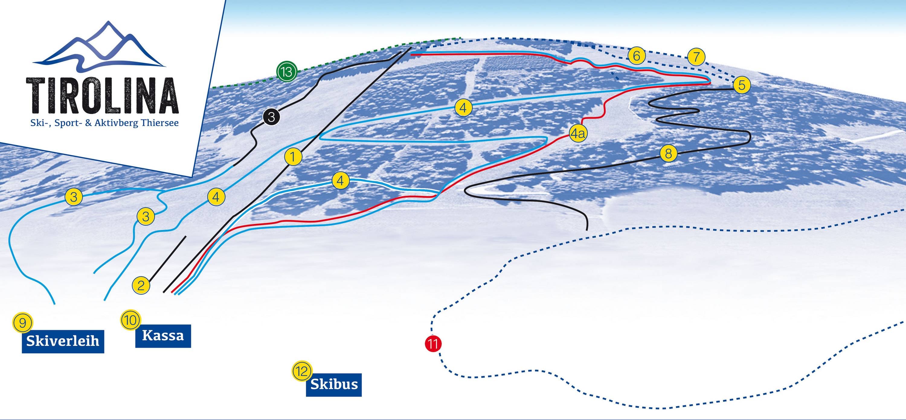 Tirolina (Haltjochlift) – Hinterthiersee trail map