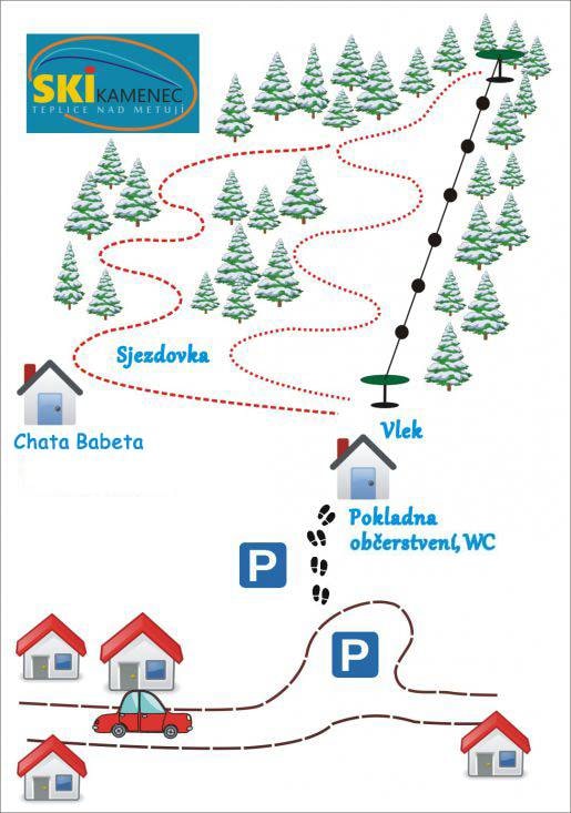 Kamenec – Teplice nad Metují trail map