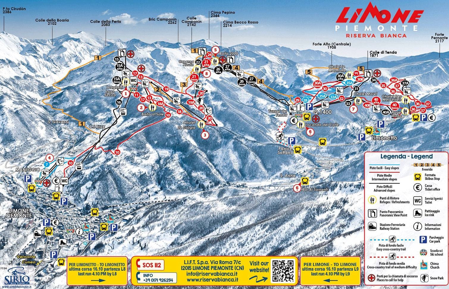 Riserva Bianca – Limone Piemonte trail map