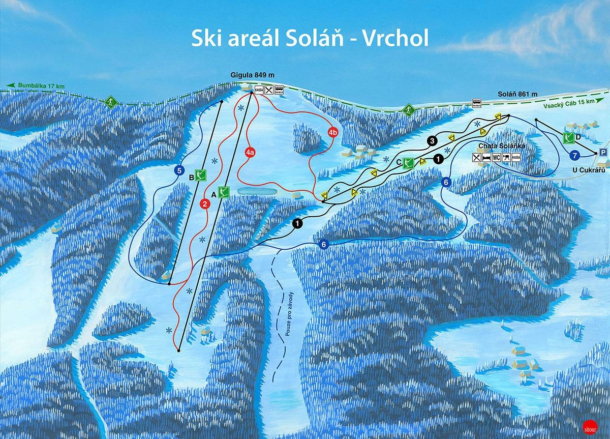Soláň – Vrchol trail map
