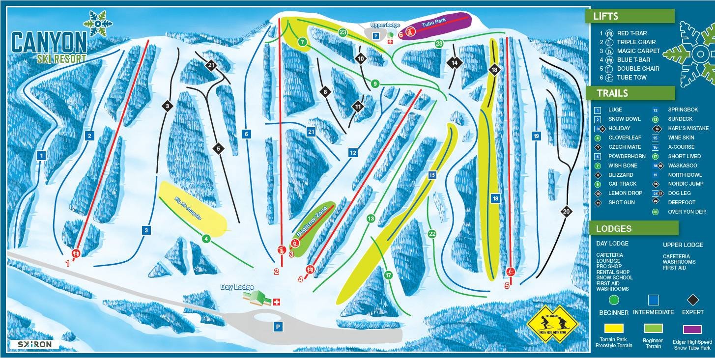Canyon trail map