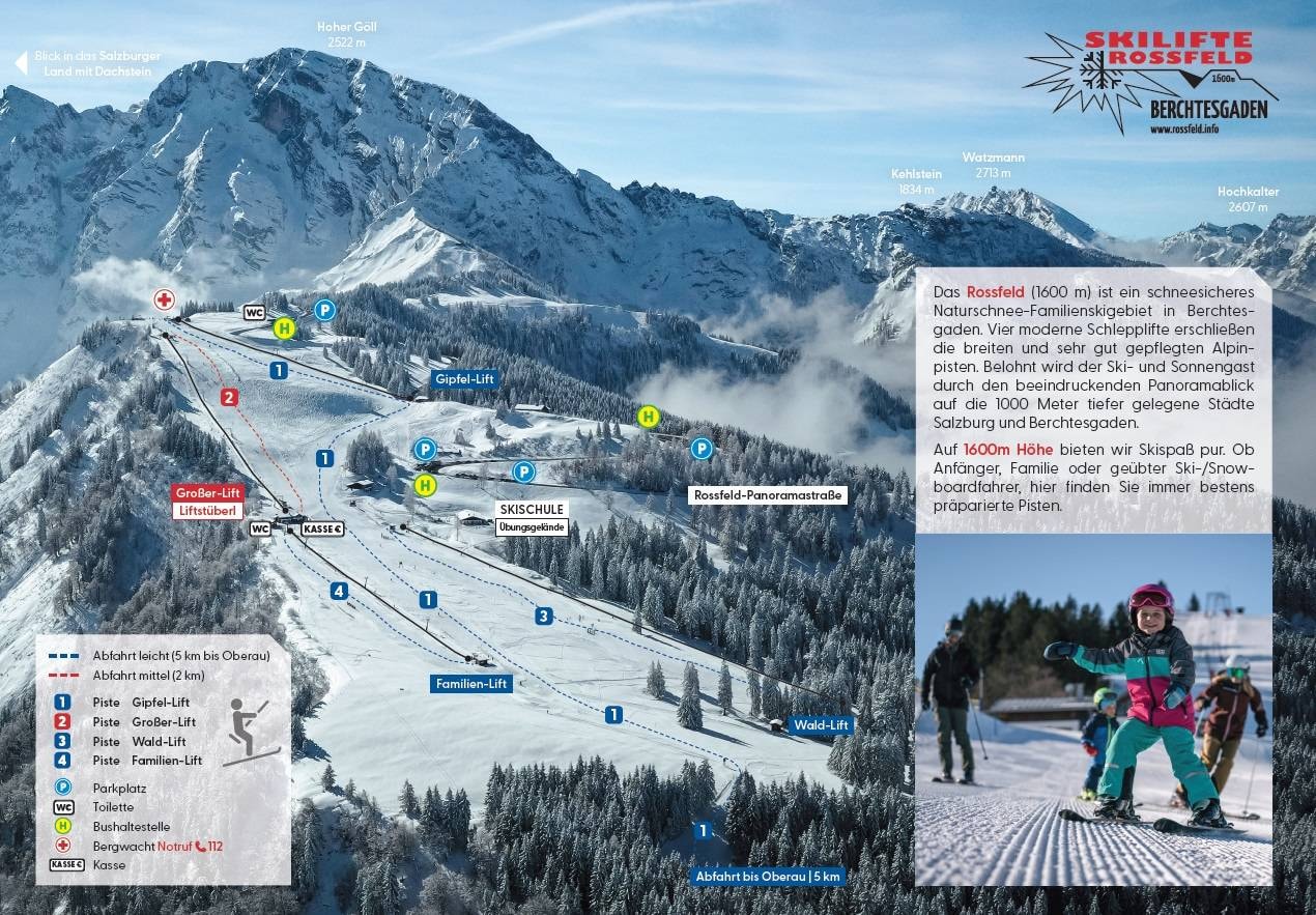 Rossfeld – Berchtesgaden-Oberau trail map