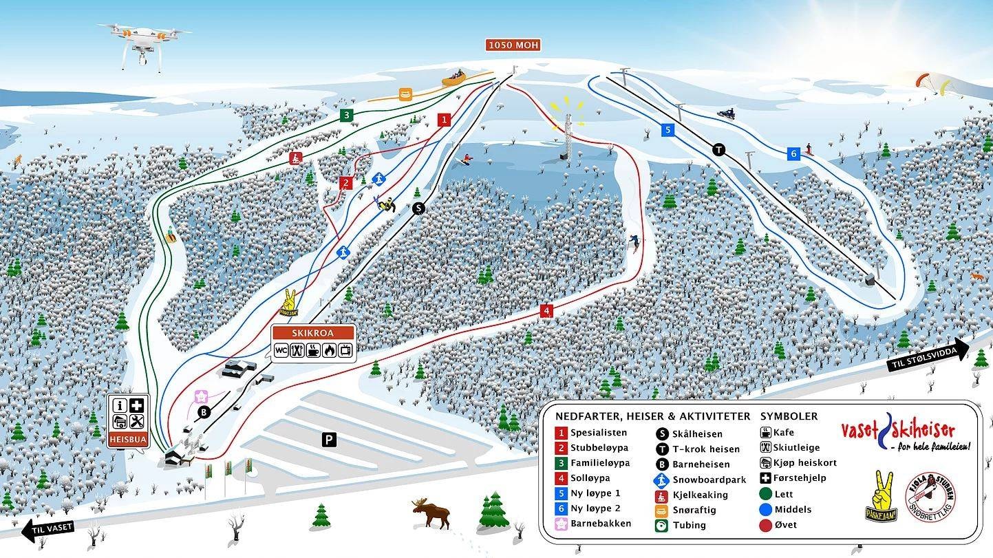 Vaset trail map