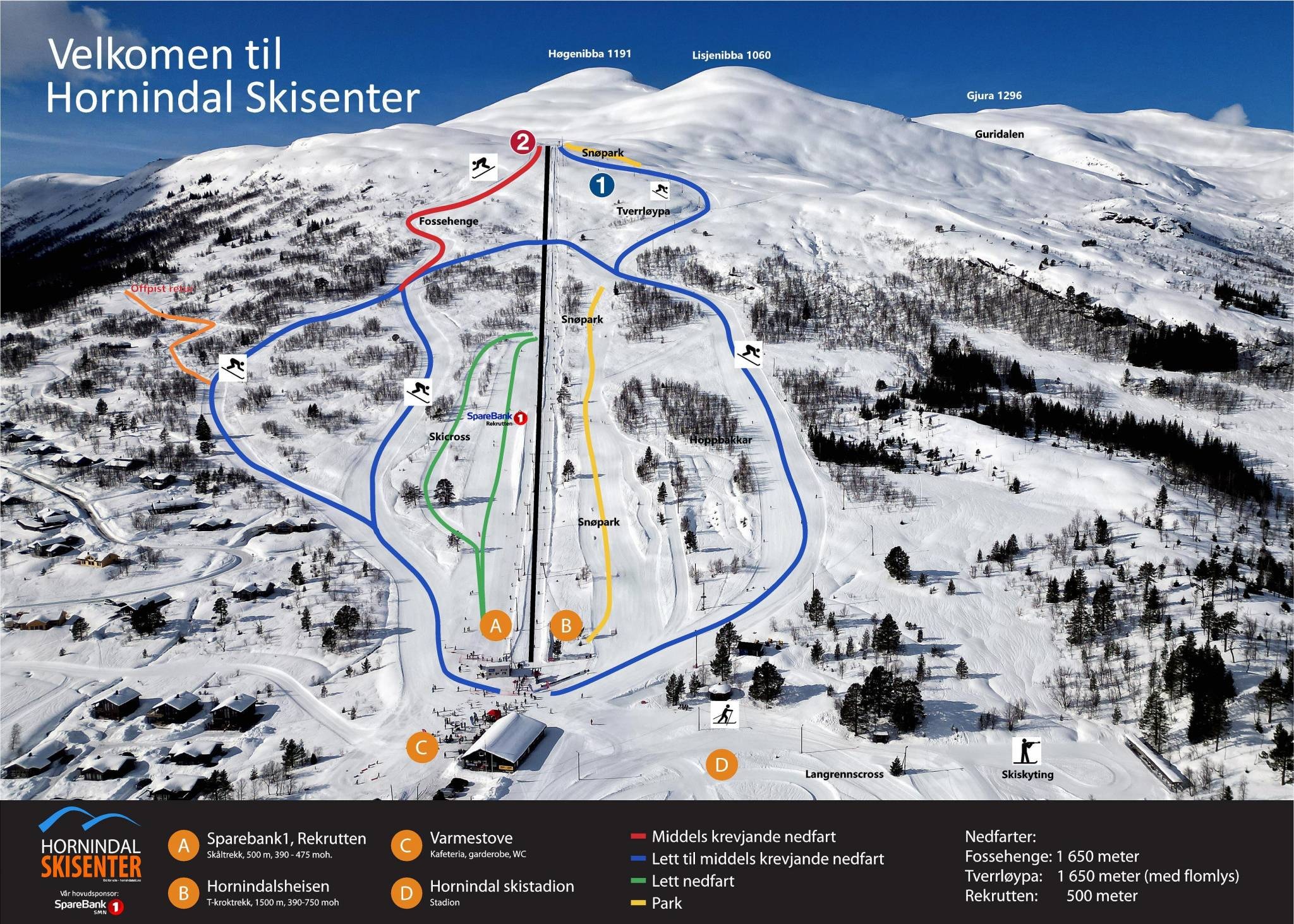 Hornindal trail map