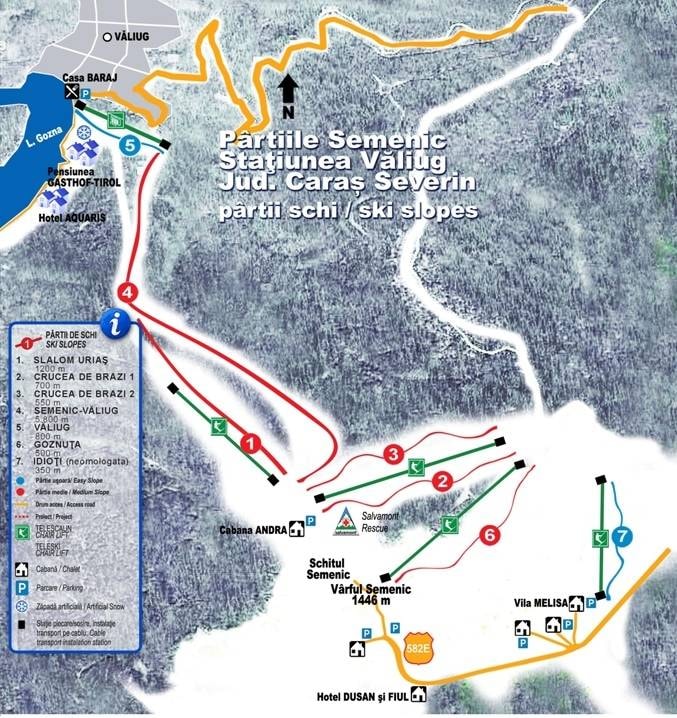 Văliug – Casa Baraj trail map