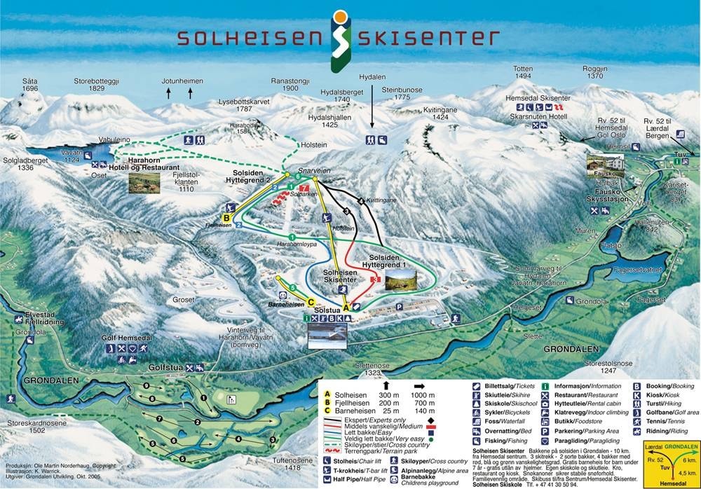 Solheisen trail map