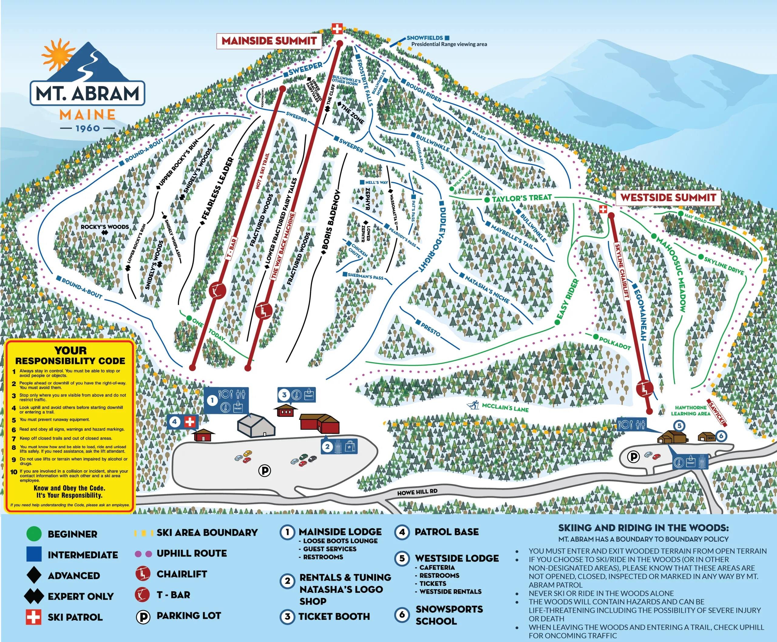 Mt. Abram trail map
