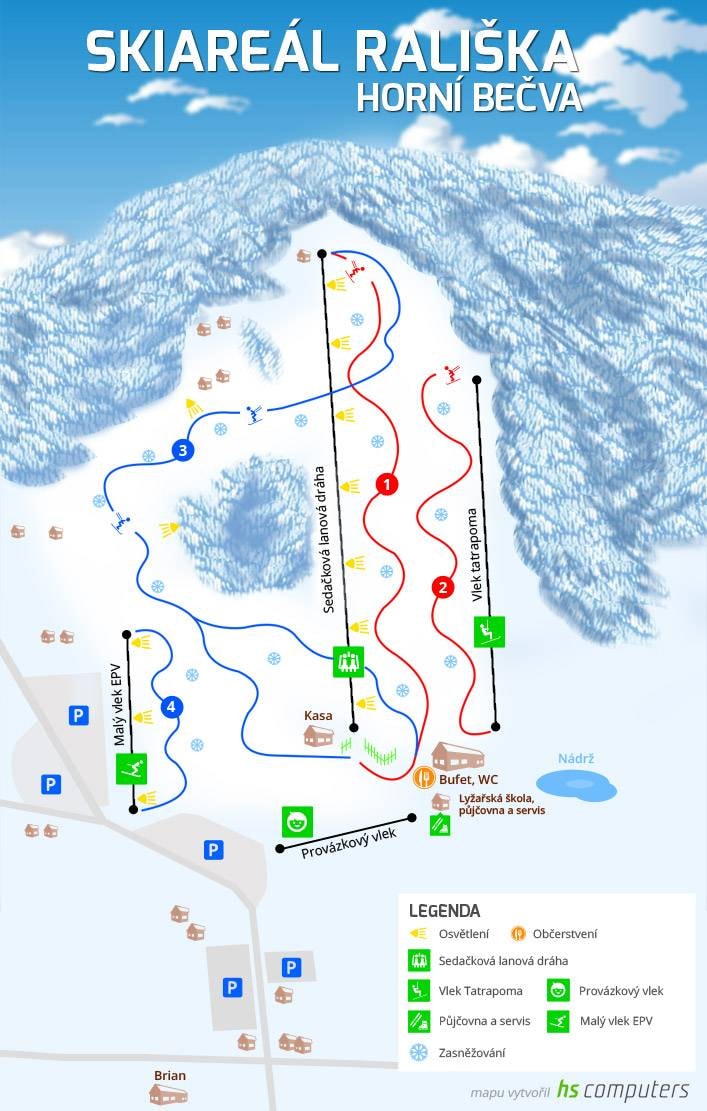 Rališka trail map