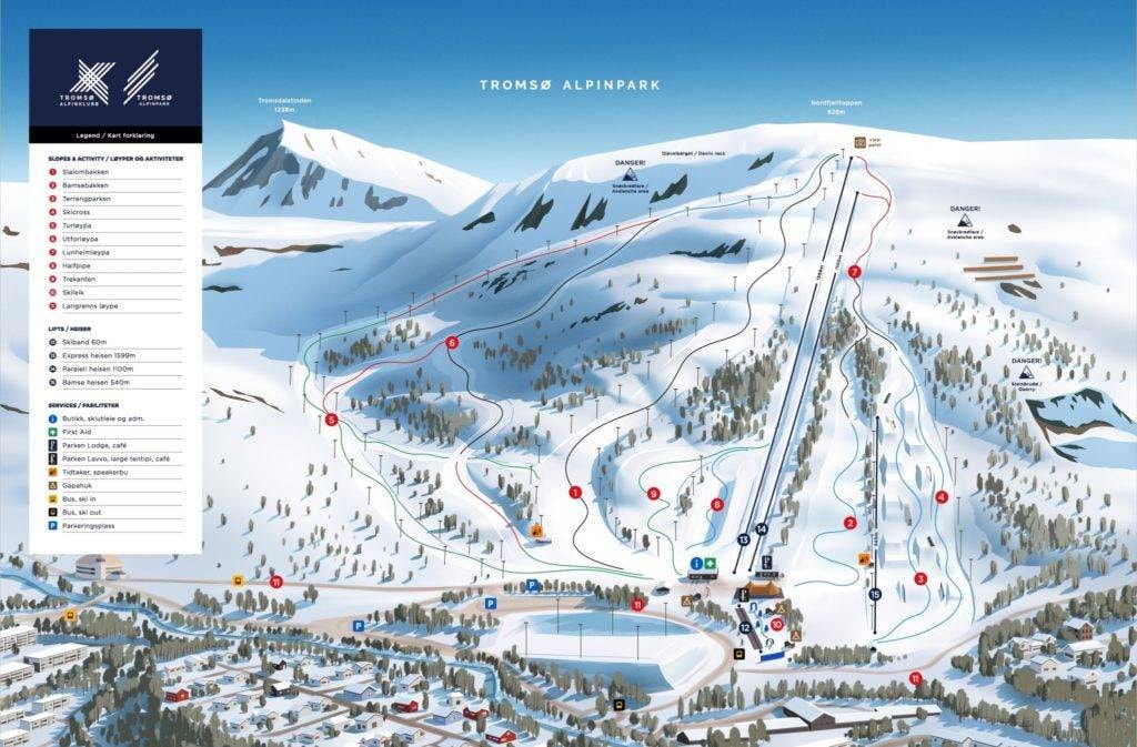 Tromsø trail map
