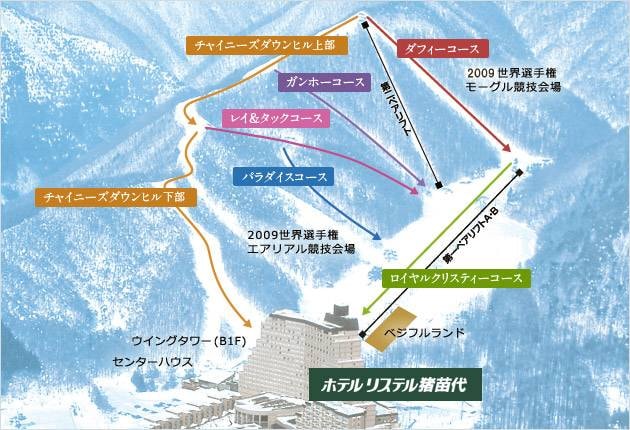 Listel Ski Fantasia trail map