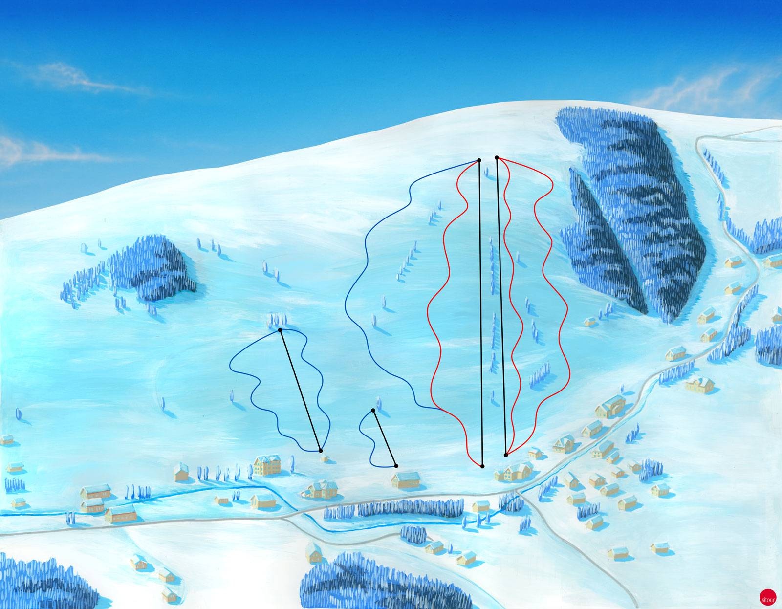 Jonas Park – Ostružná trail map