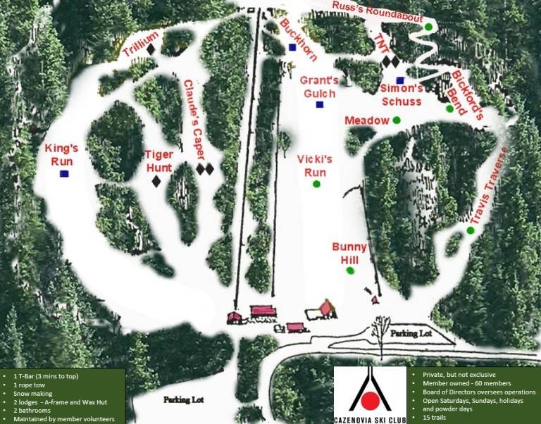 Cazenovia trail map