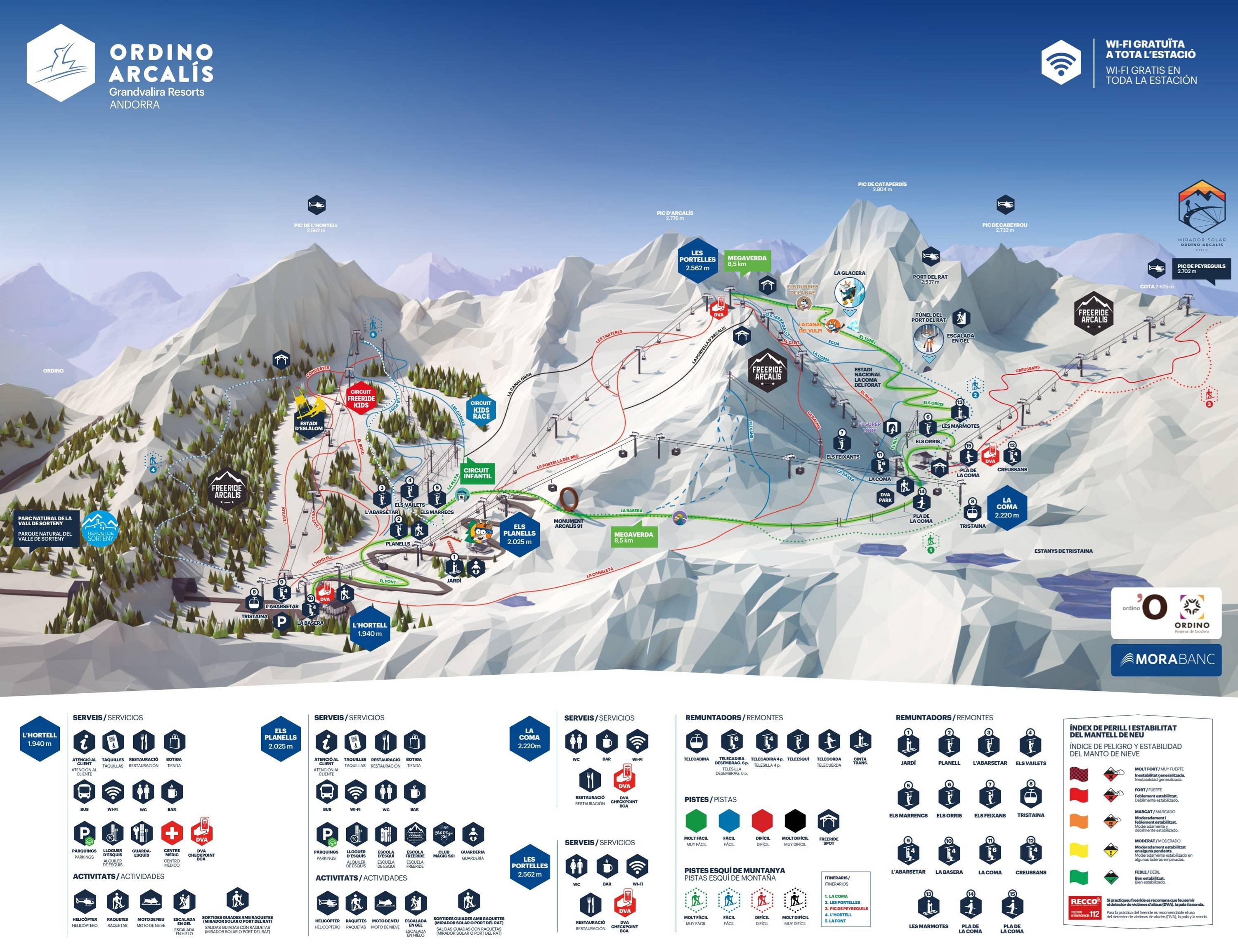 Ordino Arcalís trail map