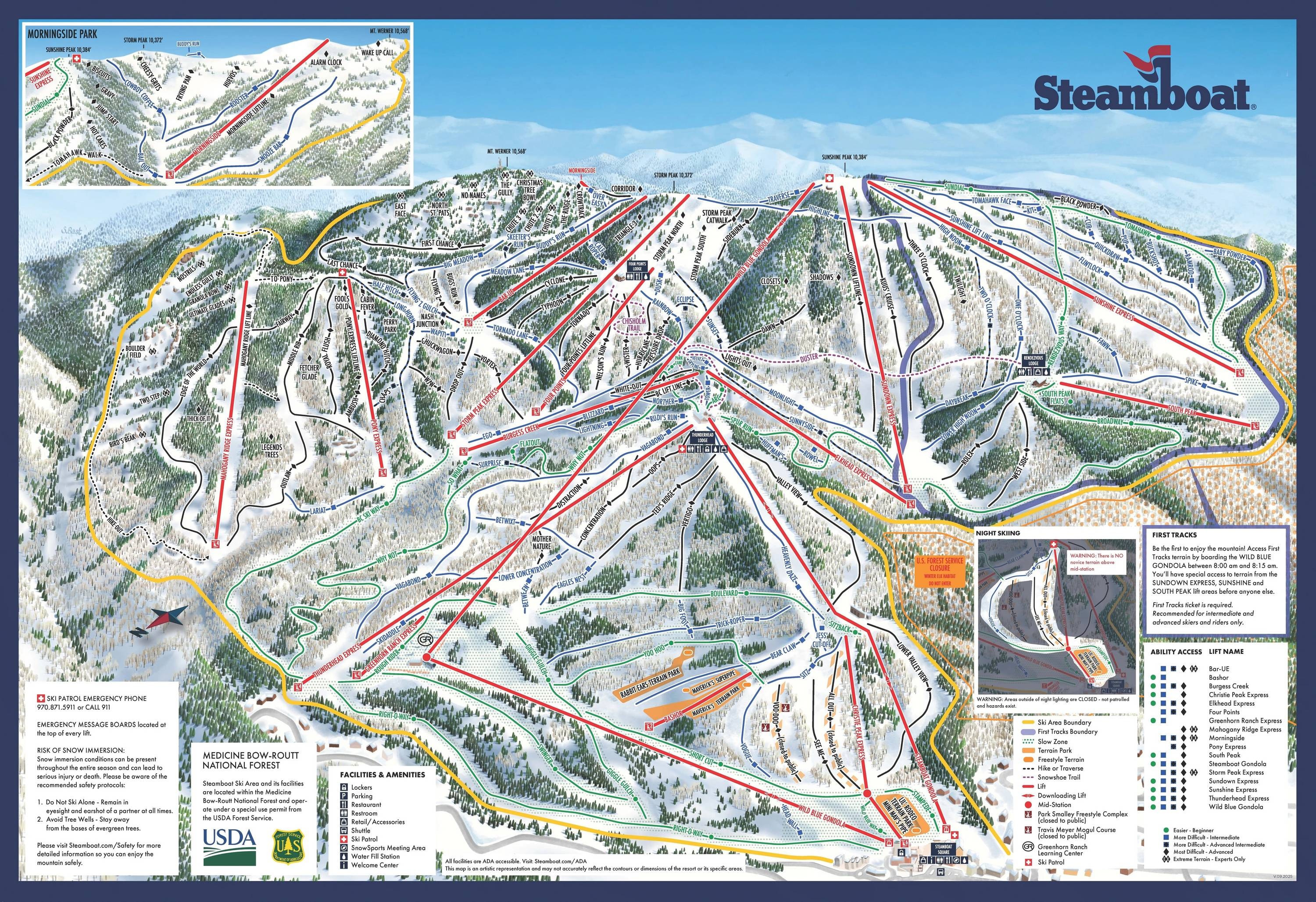 Steamboat trail map
