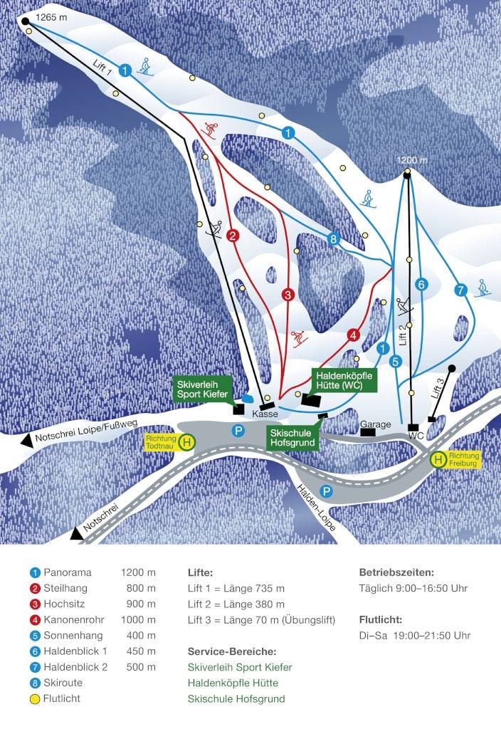Haldenköpfle trail map
