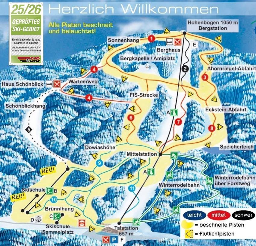 Hohenbogen – Neukirchen bei Hl. Blut trail map