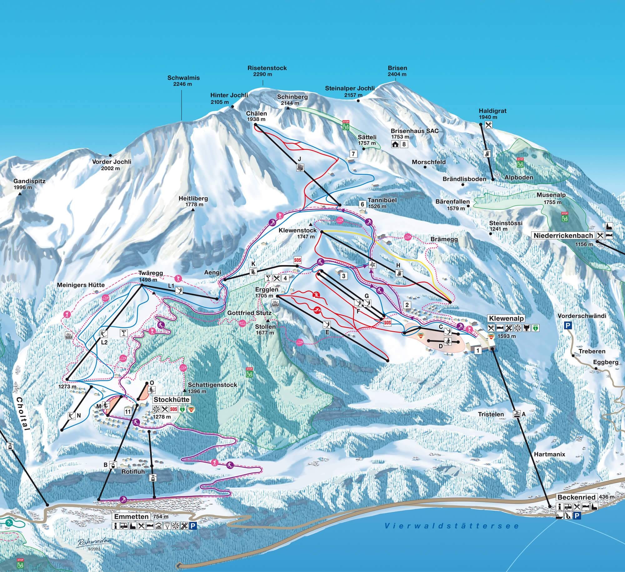 Klewenalp/Stockhütte – Beckenried/Emmetten trail map