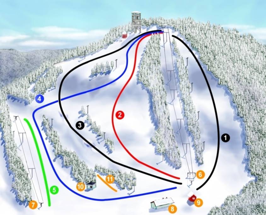 Pääskyvuori trail map