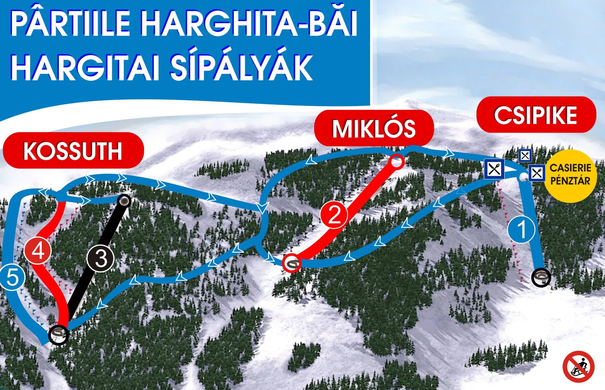 Harghita Băi trail map