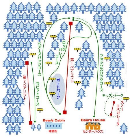 Hiruzen Bear Valley trail map