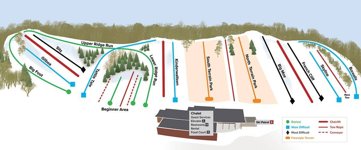 Hyland Hills trail map