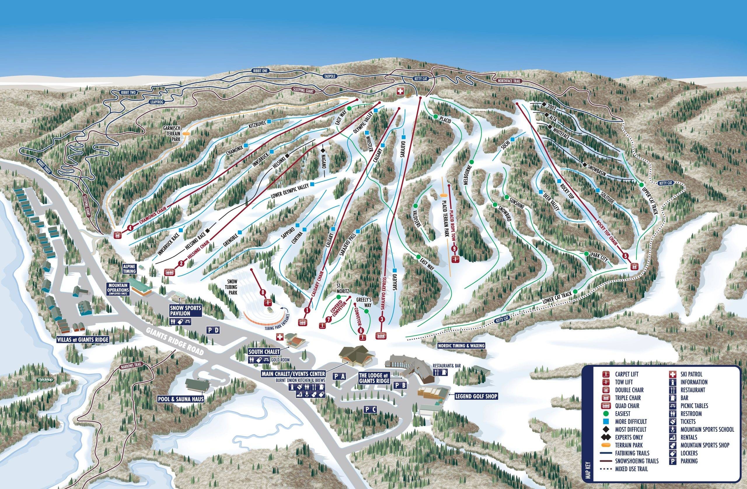 Giants Ridge trail map