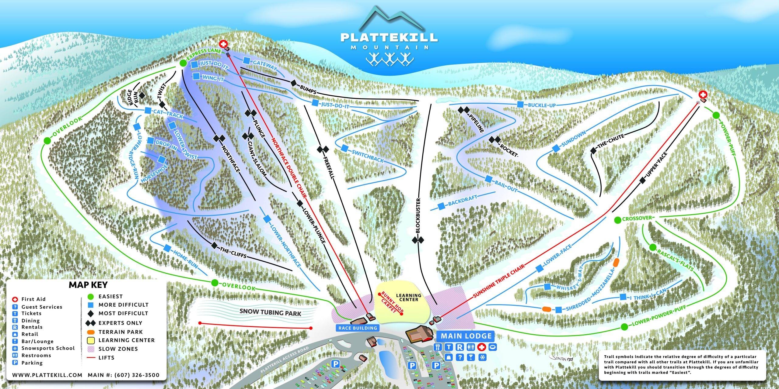 Plattekill trail map