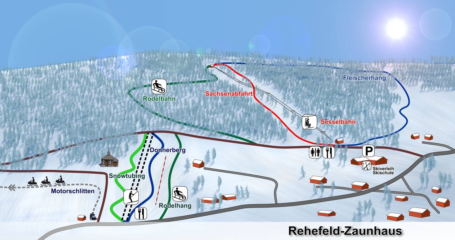 Rehefeld-Zaunhaus trail map
