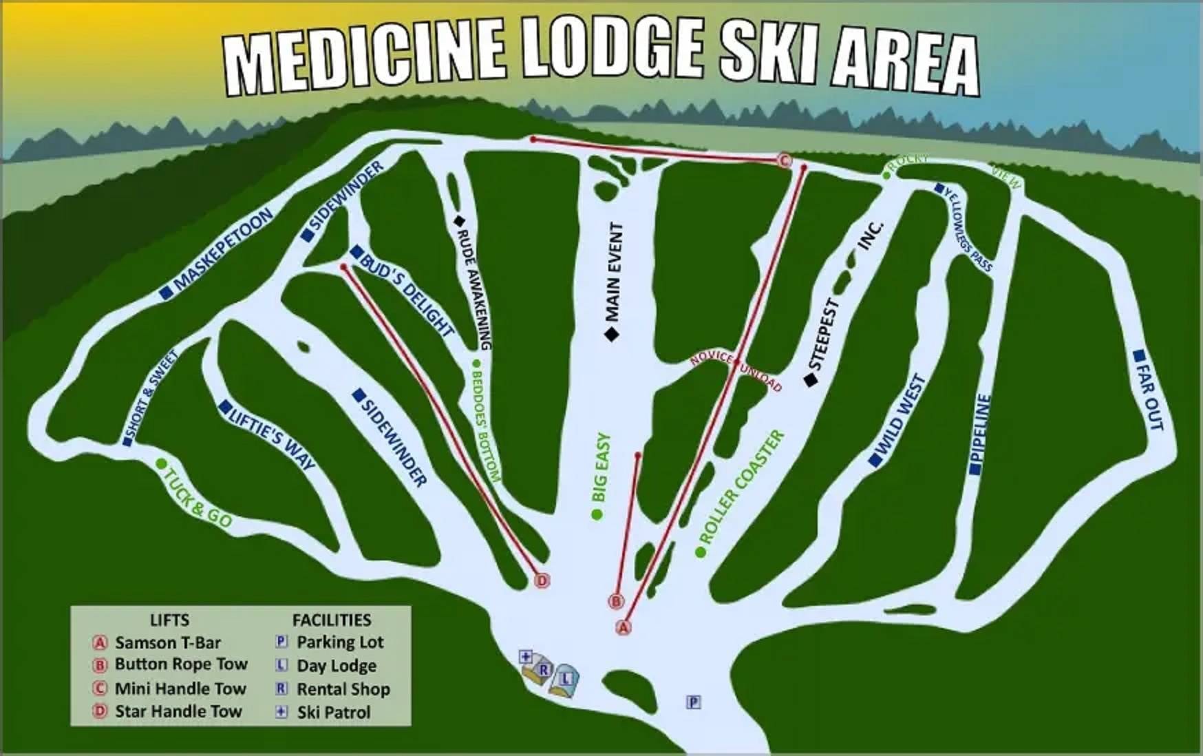 Medicine Lodge trail map