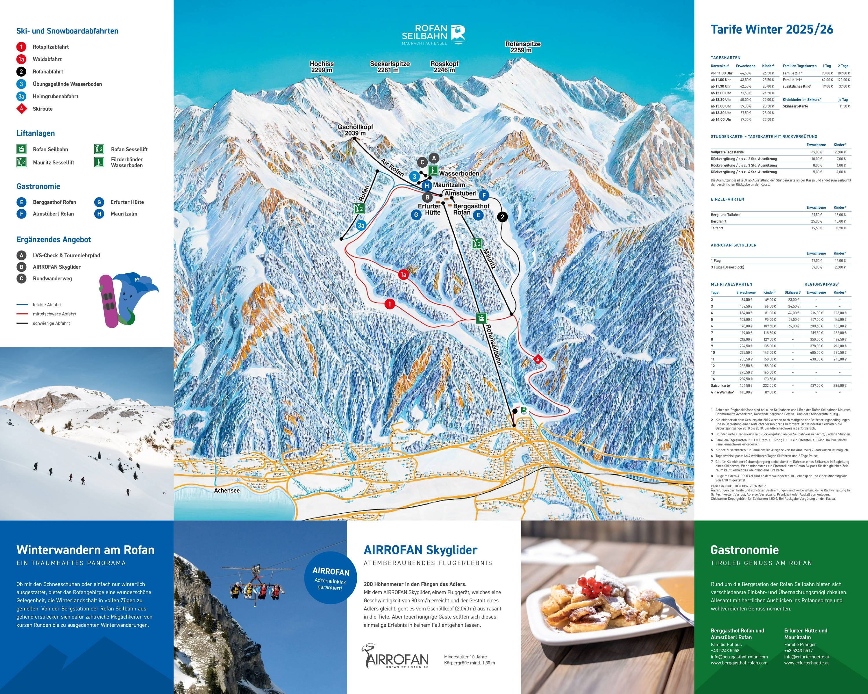 Rofan – Maurach trail map
