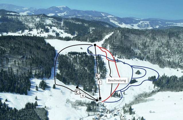 Hofeck – Hof (Bernau im Schwarzwald) trail map