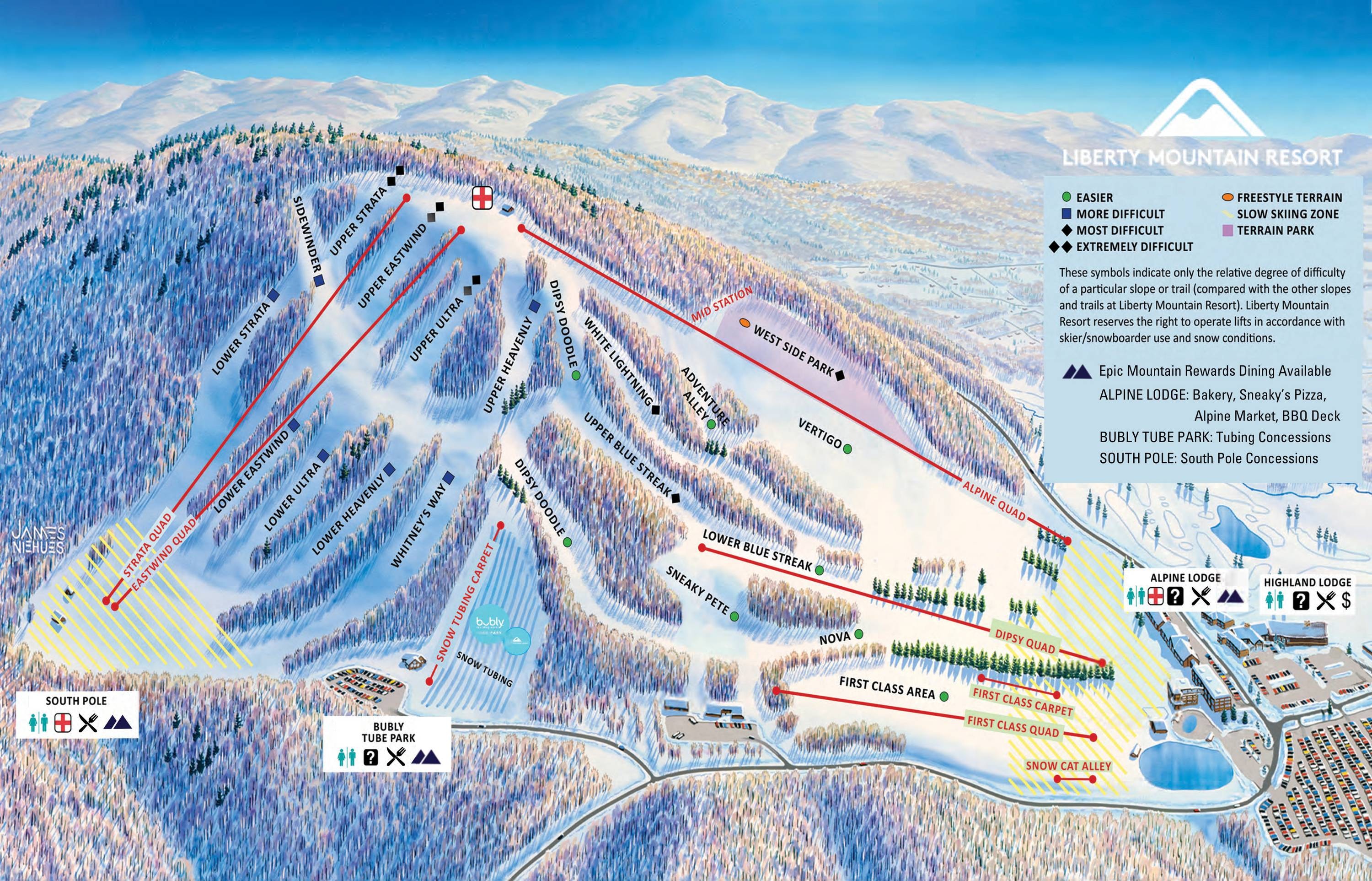 Liberty Mountain trail map