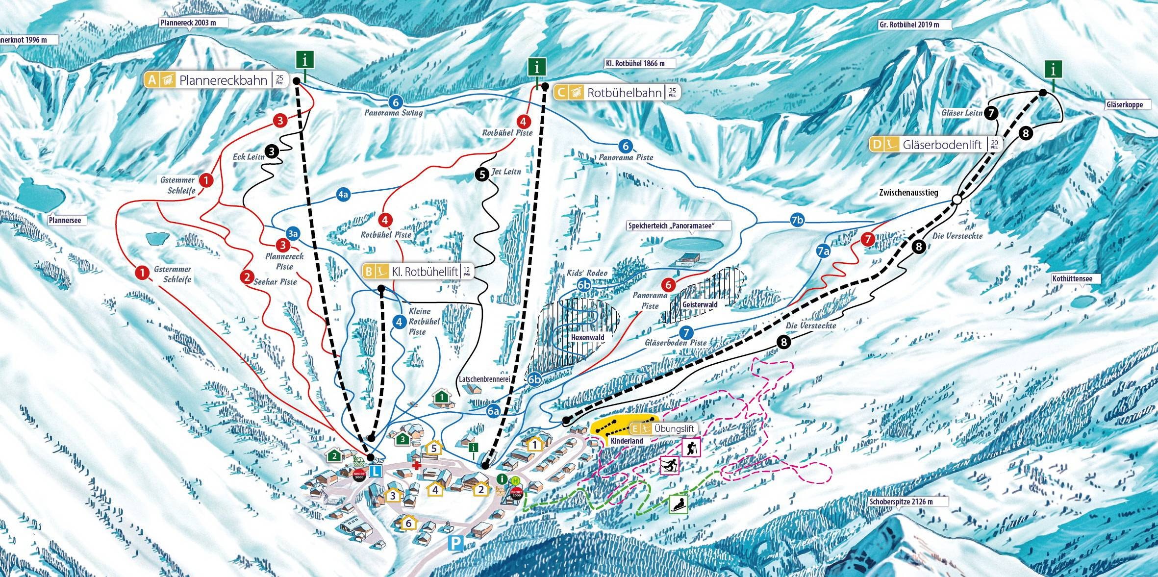 Planneralm – Donnersbach trail map