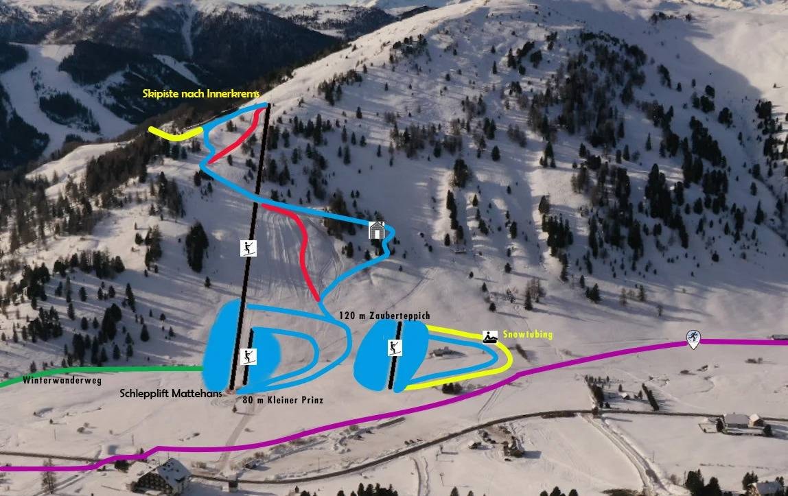 Schönfeld – Thomatal trail map