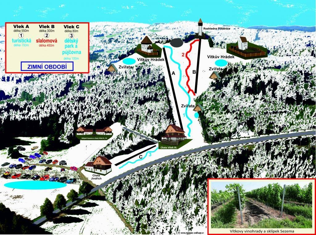 Kvasejovice trail map