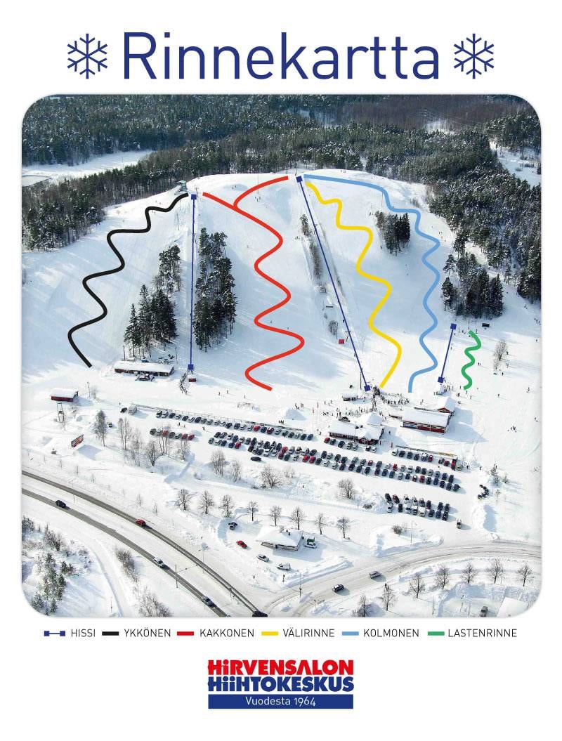 Hirvensalo trail map