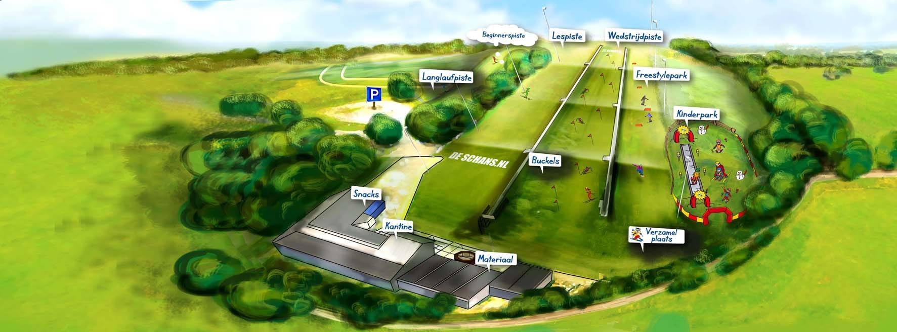 Dry slopes De Schans – Uden trail map