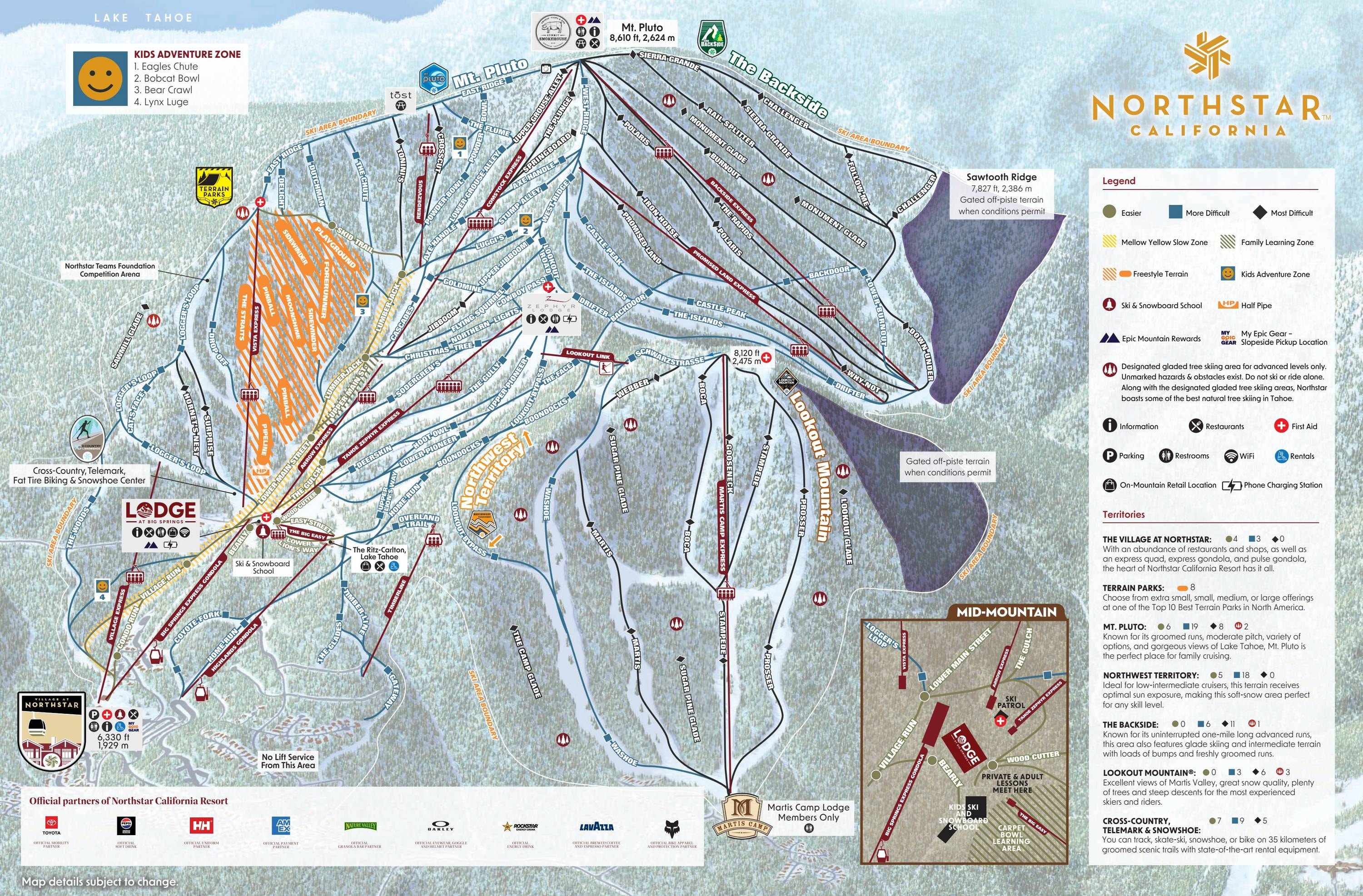 Northstar California Resort trail map