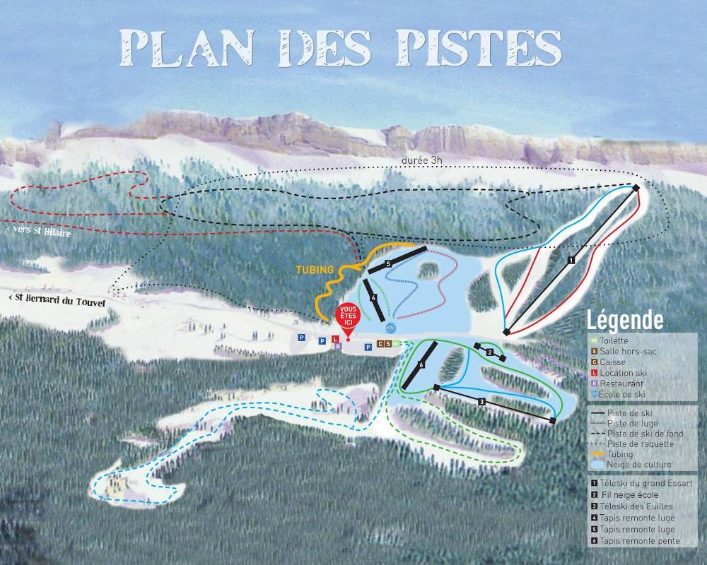 Col de Marcieu – Saint Bernard du Touvet trail map