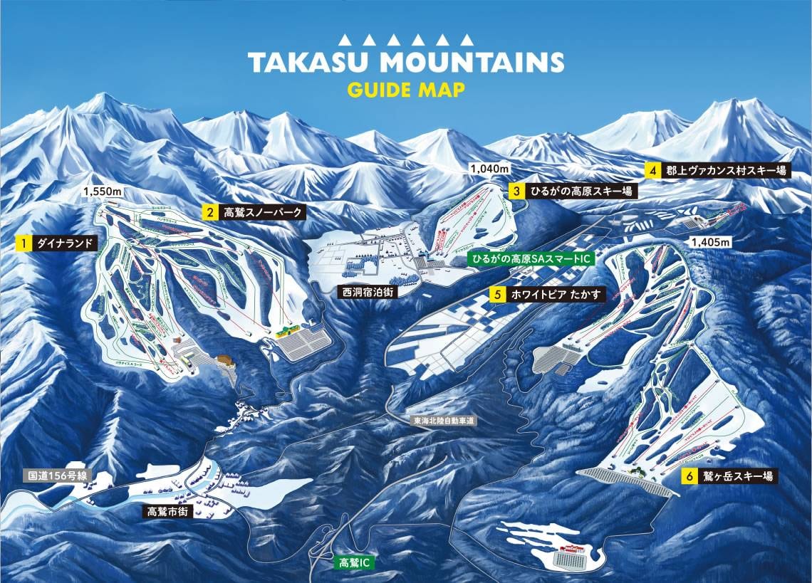 Gujo Kogen trail map