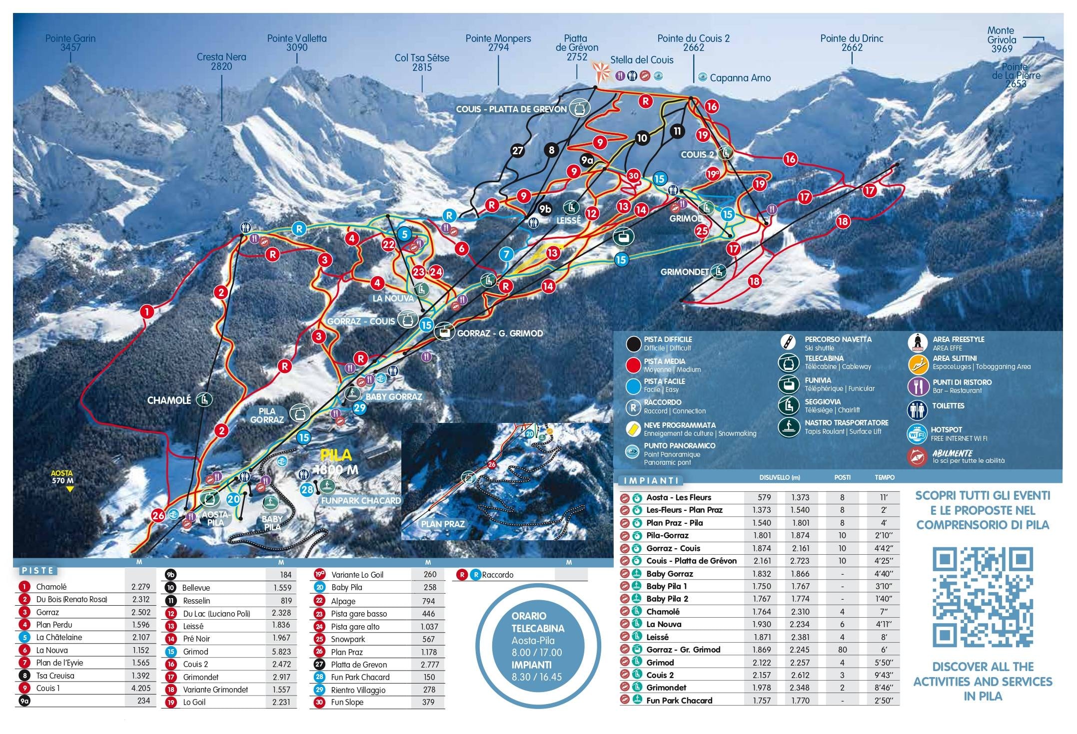 Pila trail map
