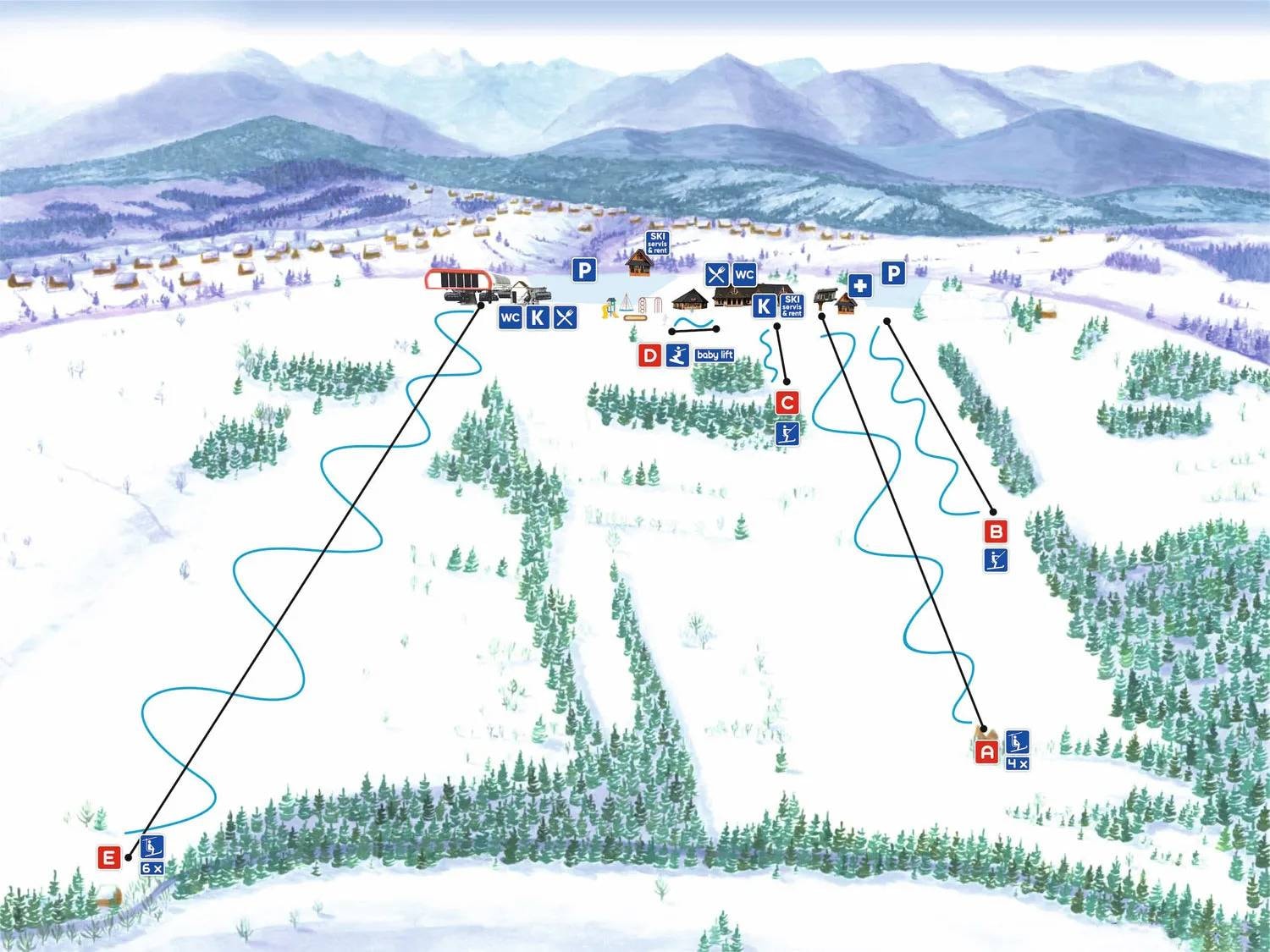 Rusiń-Ski – Bukowina Tatrzańska trail map