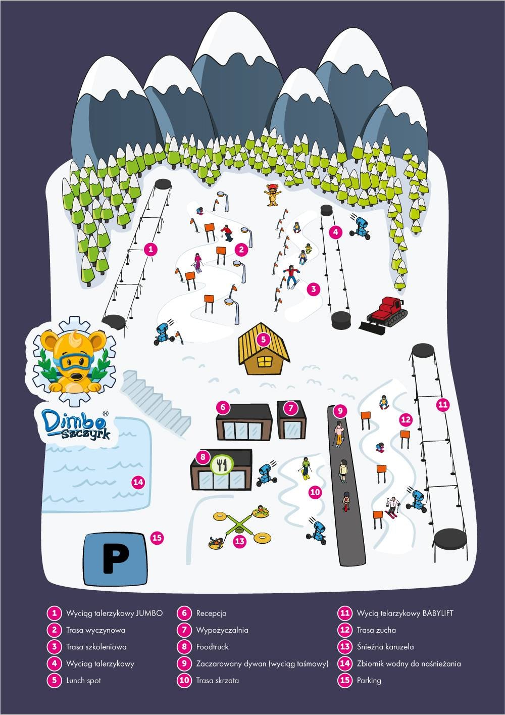 Kaimówka trail map