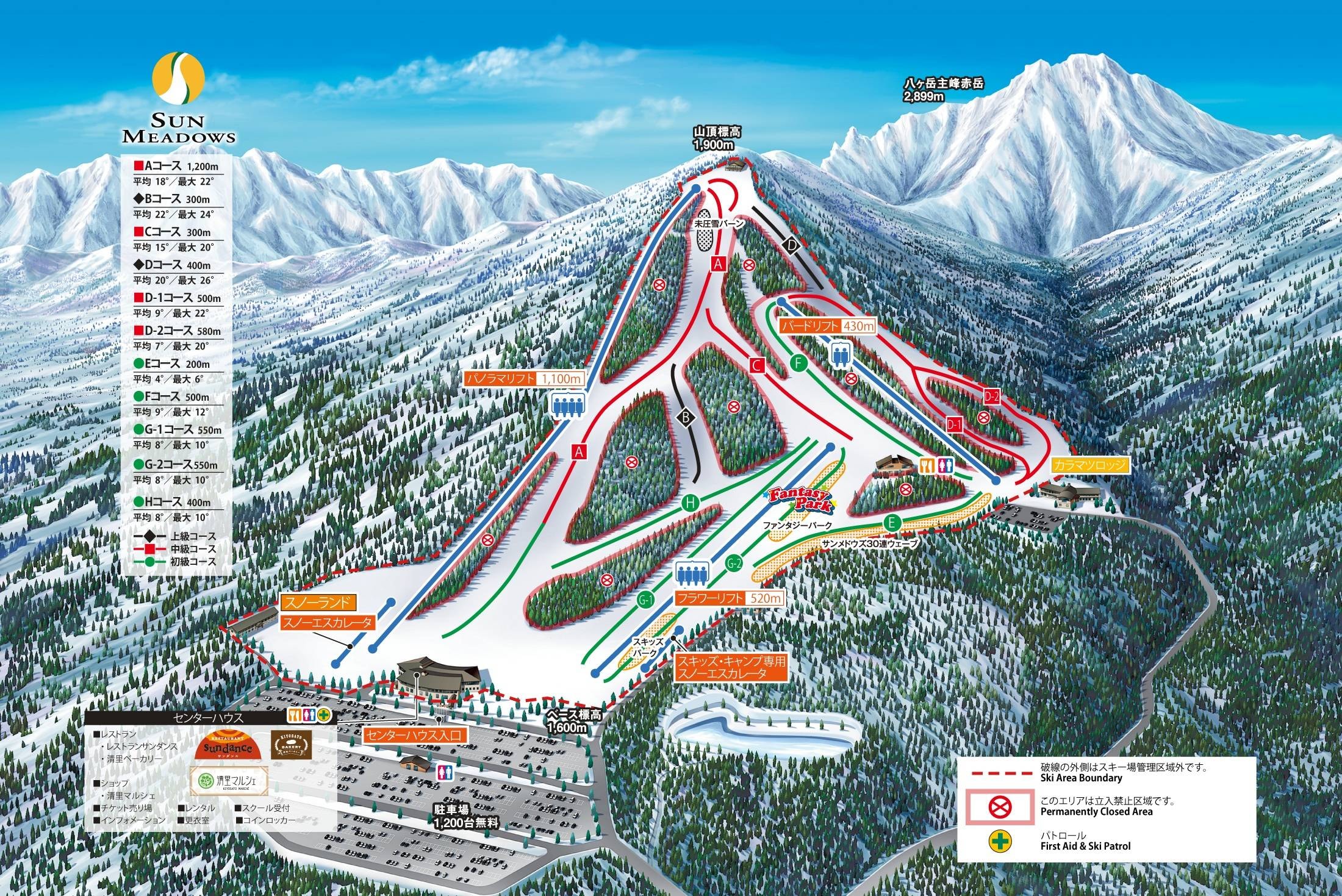Sun Meadows trail map