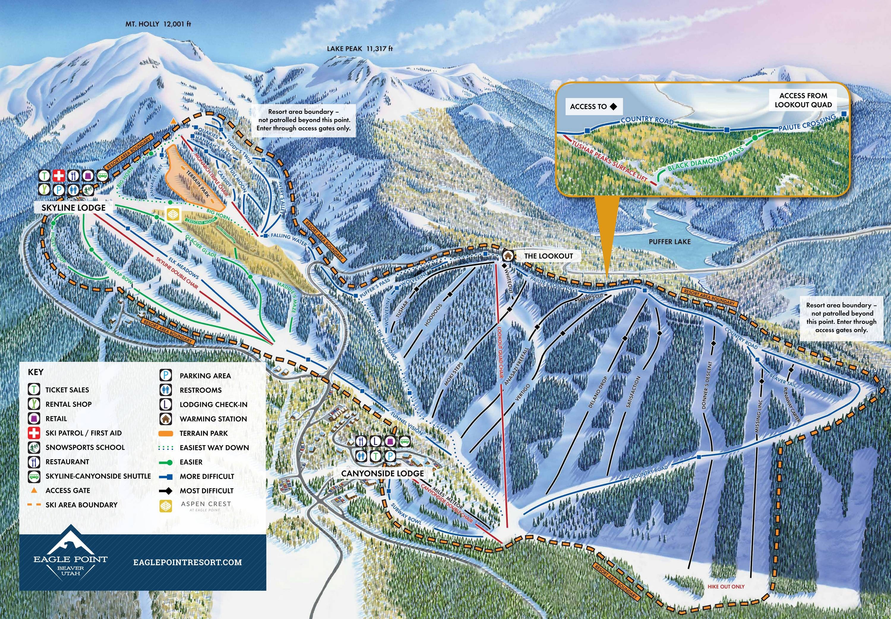 Eagle Point trail map