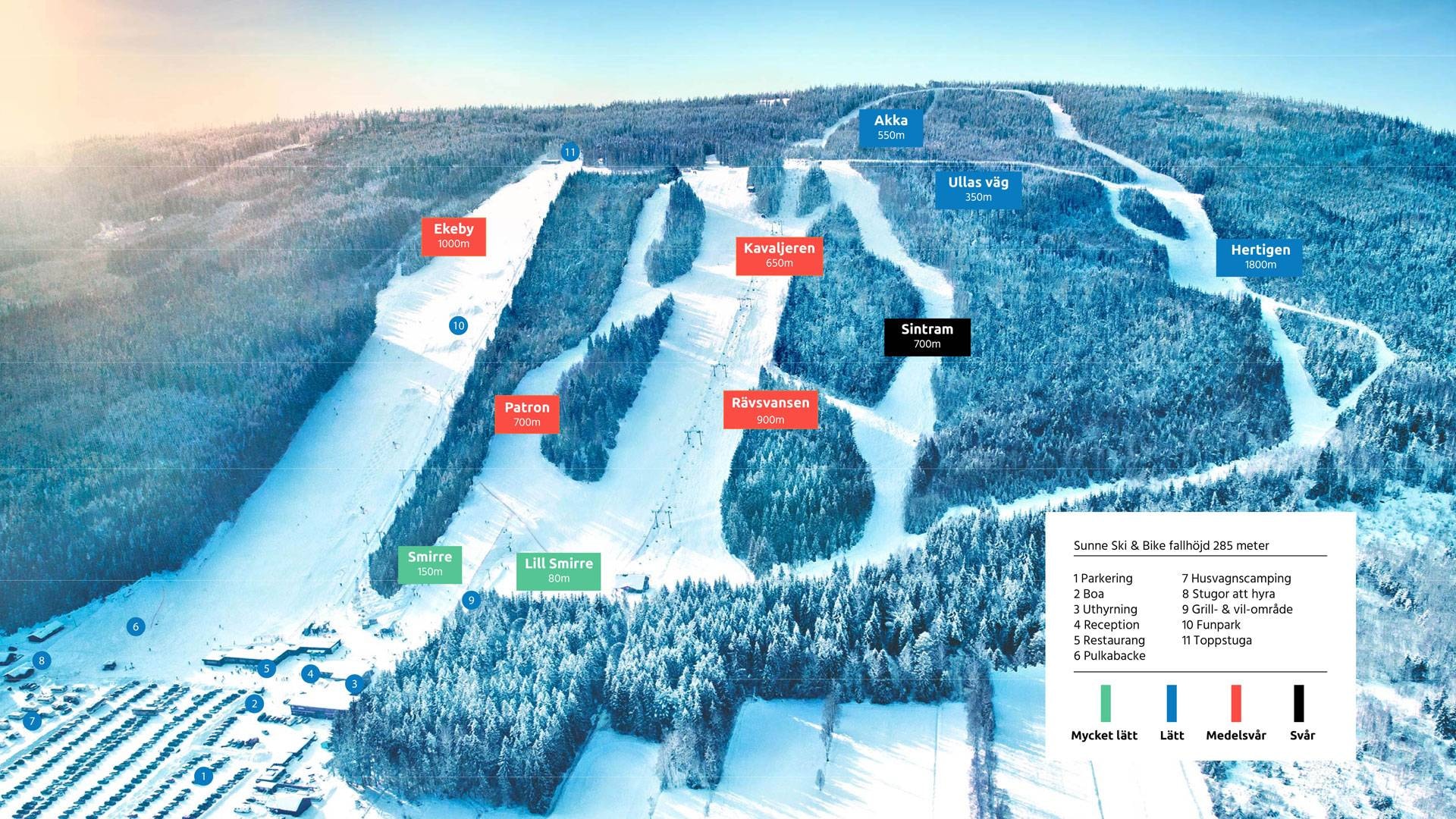 Sunne trail map