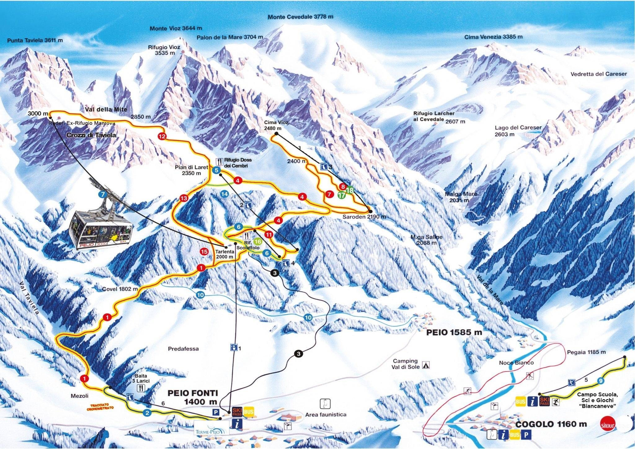 Pejo 3000 trail map