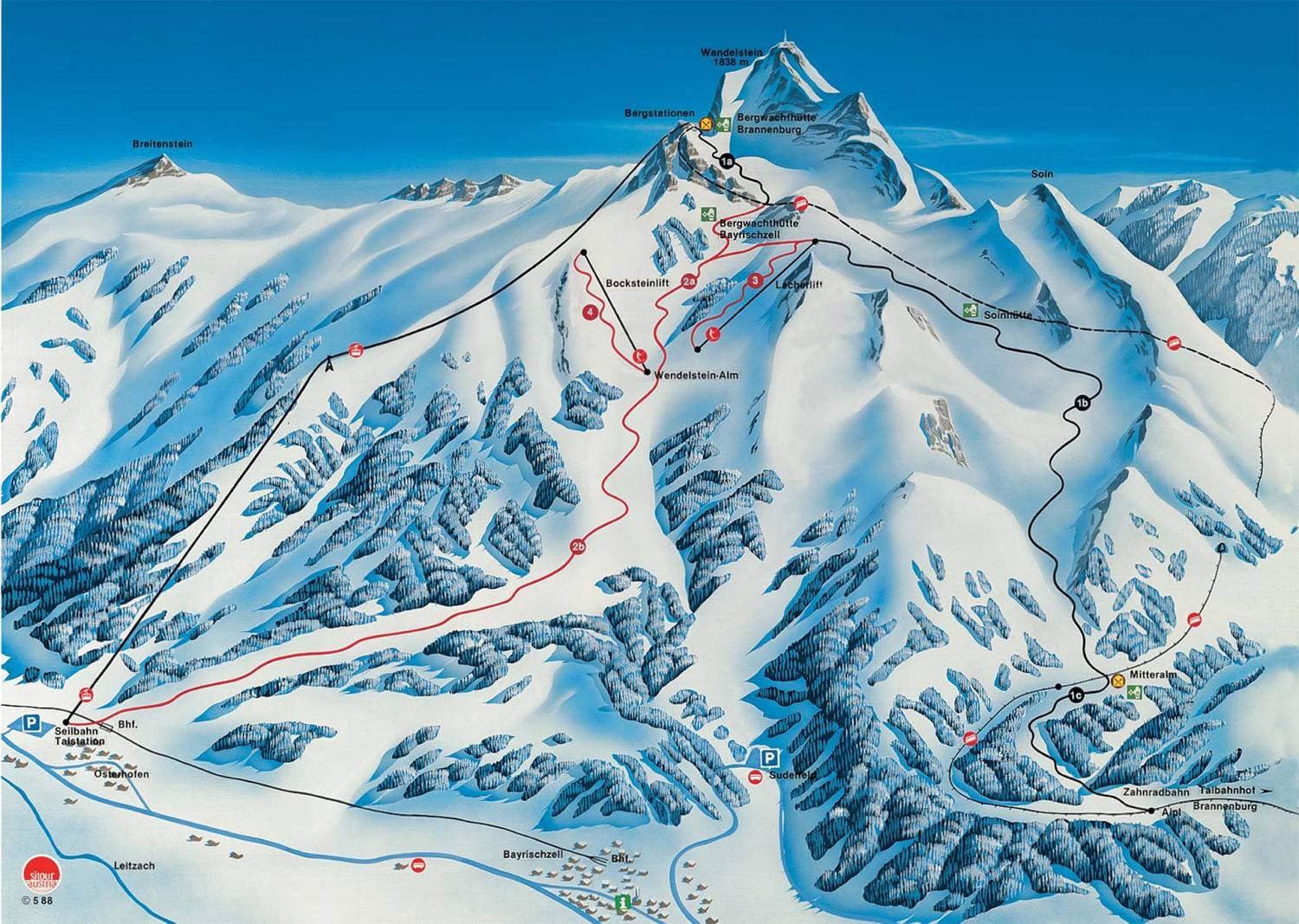 Wendelstein – Brannenburg/Osterhofen trail map