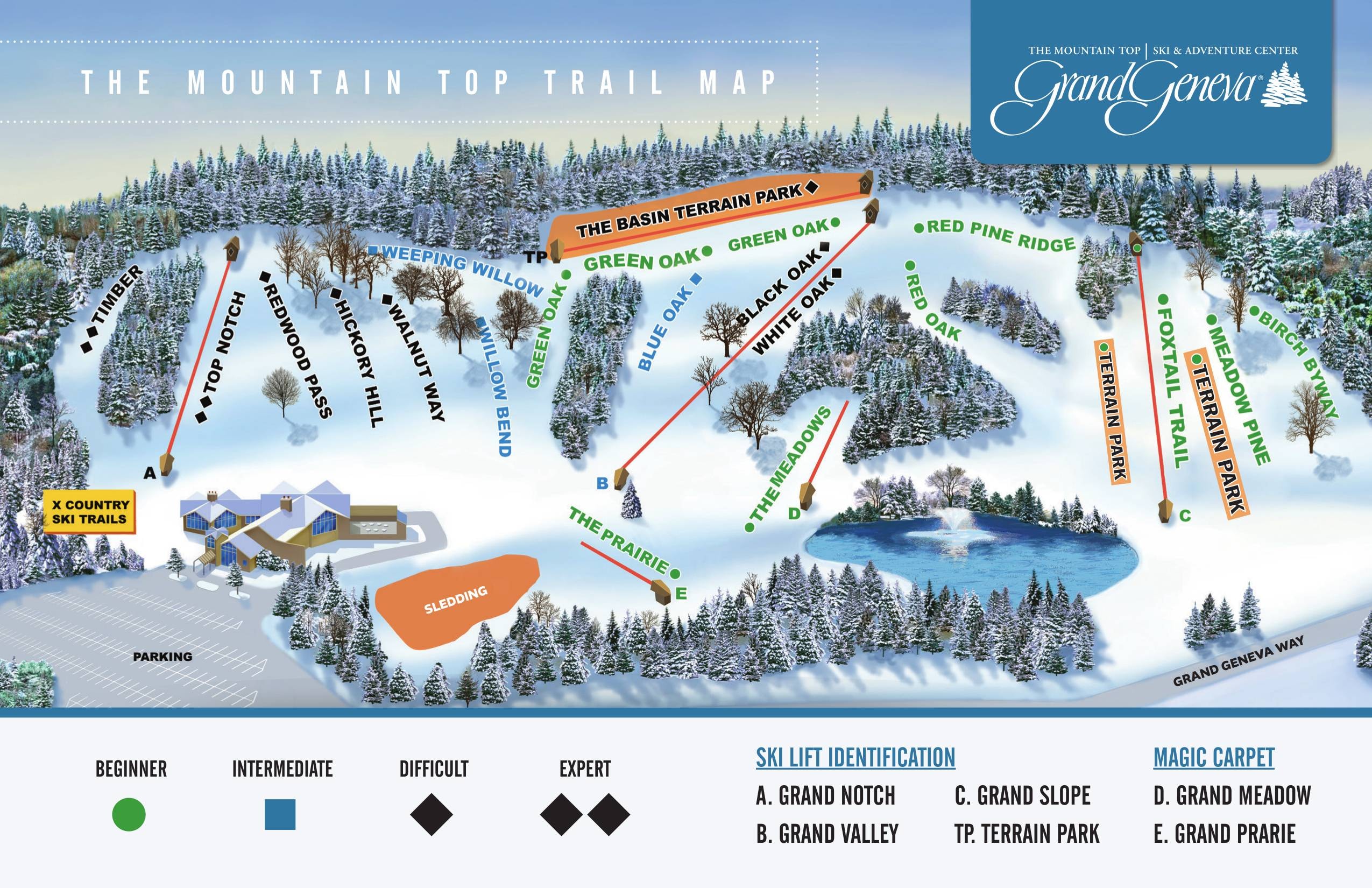 Grand Geneva trail map
