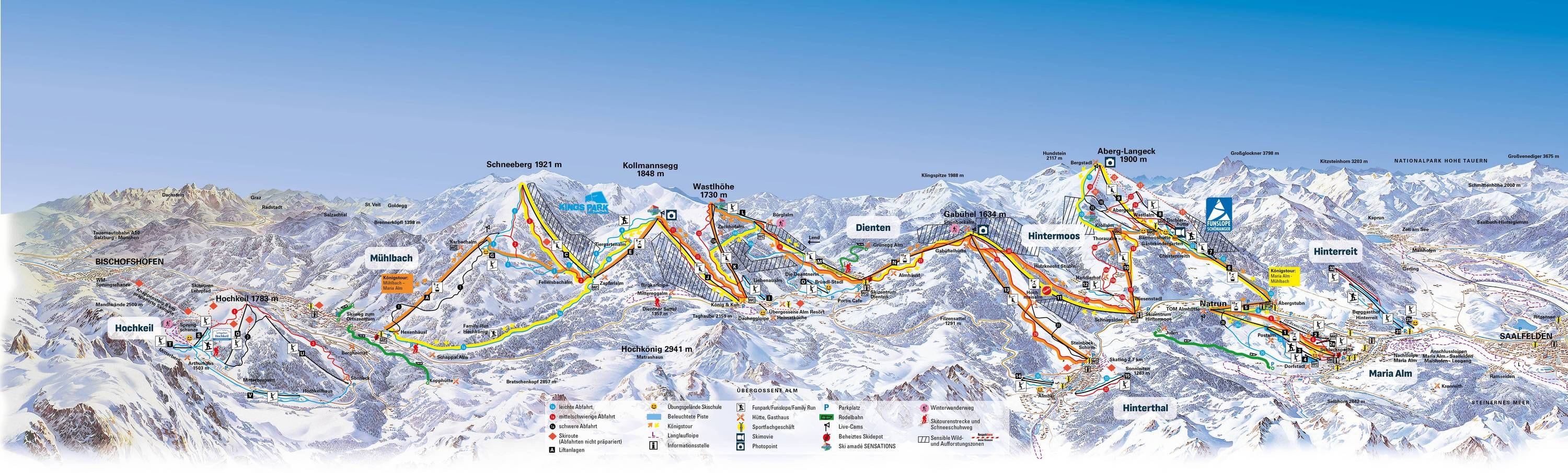 Hochkönig – Maria Alm/Dienten/Mühlbach trail map